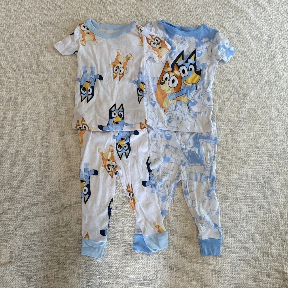 NWT Double Set Bluey Pajamas Size 18 Months